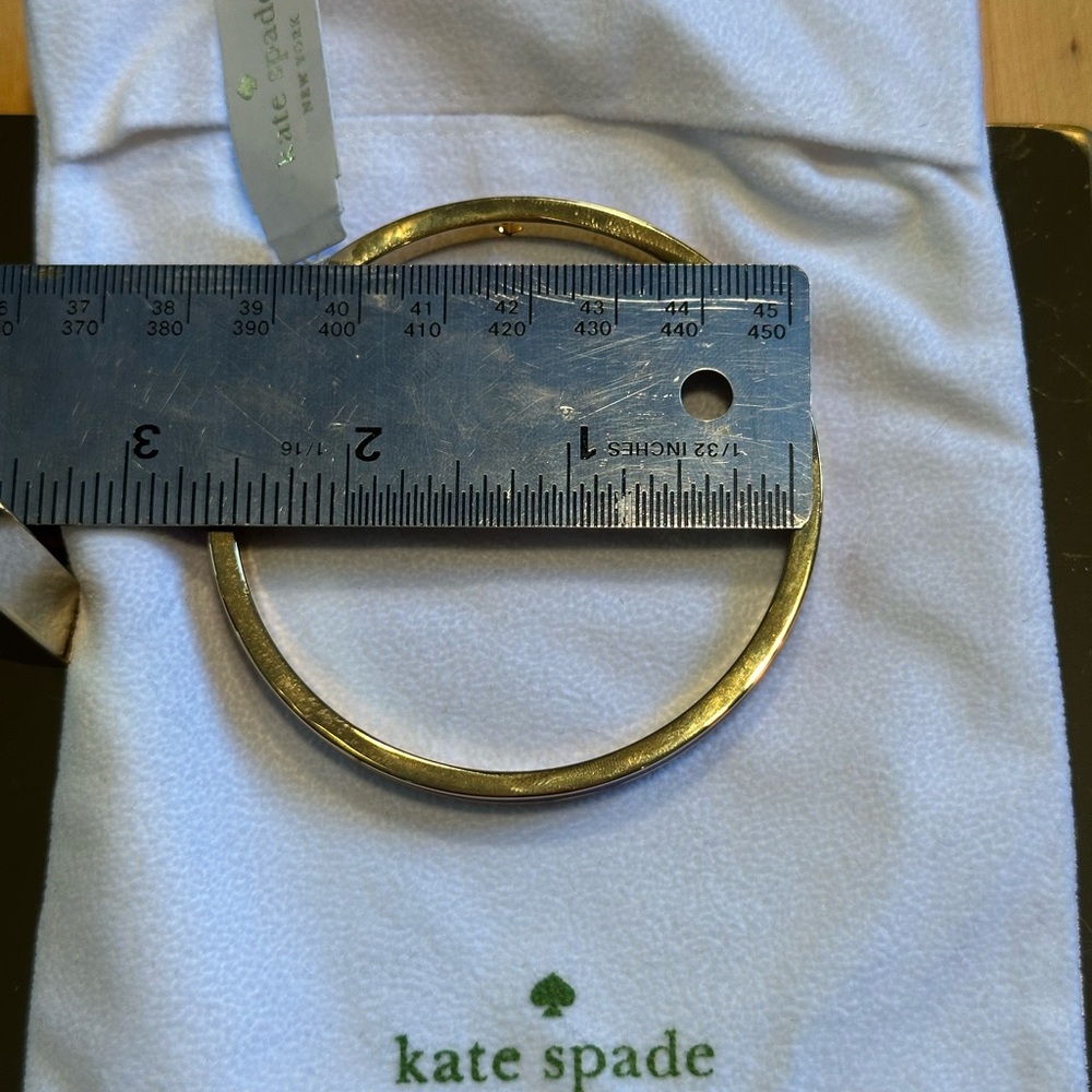 NWT Purple and Gold Kate Spade Bracelet Bangle + Dustbag - Picture 9 of 9